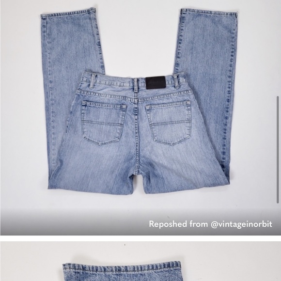 Nevada vintage straight leg y2k denim - washed out stone wash - Picture 3 of 9